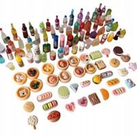 100 SZTUK MINI JEDZENIE UROCZE AKCESORIA DLA DZIECI URODZINOWYCH