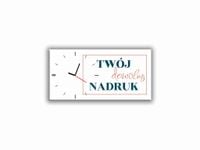 ZEGAR SZKLANY PROSTOKĄTNY - pakiet 50 sztuk