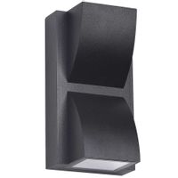 Elewacyjna LAMPA ścienna EDGAR PL-437B Italux zewnętrzna OPRAWA kinkiet LED 6W 3000K na taras outdoor IP54 czarny