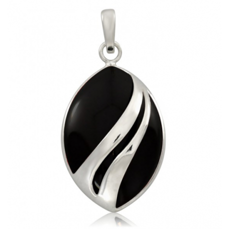 SREBRNY KOMPLET Z ONYKSEM PRÓBA SREBRA 925 zdjęcie 2