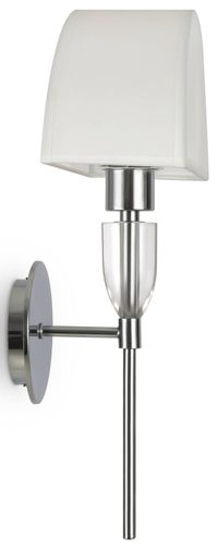 Nowoczesny kinkiet ścienny Prima Z034WL-01CH glamour biały na Arena.pl