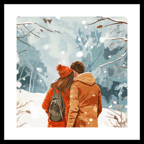 Plakat 40x40cm Razem w Śniegu na Arena.pl