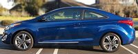 HYUNDAI ELANTRA COUPE - Listwy CHROM na drzwi boczne dekoracyjne chromowane