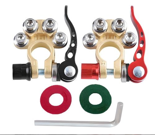 Klemy zaciskowe do akumulatora 6V, 12V, 24V - komplet na Arena.pl