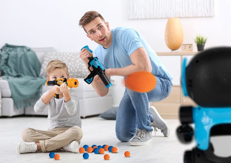 Robot Gra Strzelanie do Celu Pistolet Licznik LCD zdjęcie 5