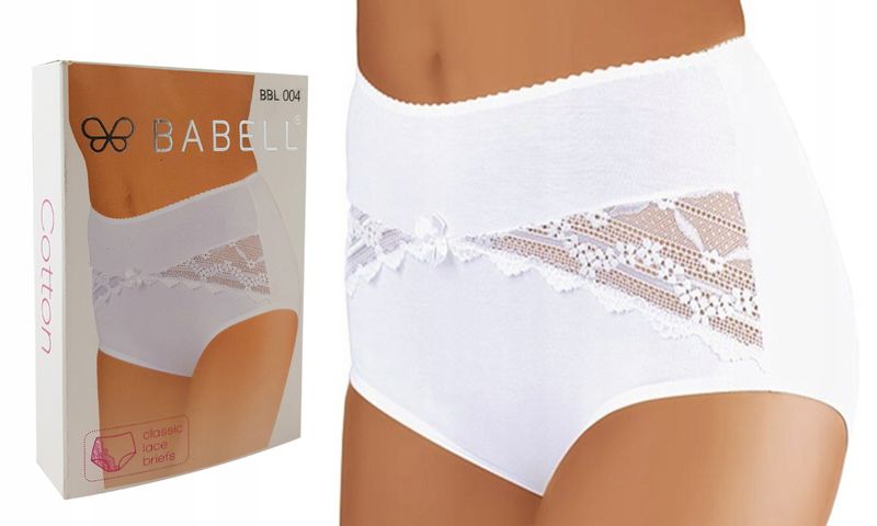 BABELL Figi Damskie bbl 004 , BIAŁE , L zdjęcie 1