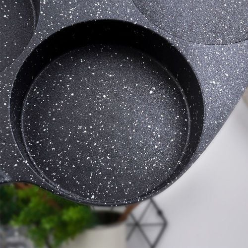 patelnia granitowa do jajek placuszków burgerów black&wood 199009 na Arena.pl