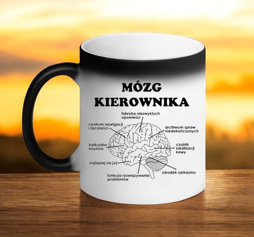 KUBEK MAGICZNY ŚMIESZNY PREZENT DLA KIEROWNIKA SZEFA URODZINY IMIENINY na Arena.pl