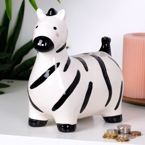 Skarbonka ceramiczna zebra na Arena.pl