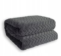 KOC MIĘKKI GRUBY NARZUTA PLED Z WZOREM JODEŁKA 160x200 RÓŻNE KOLORY