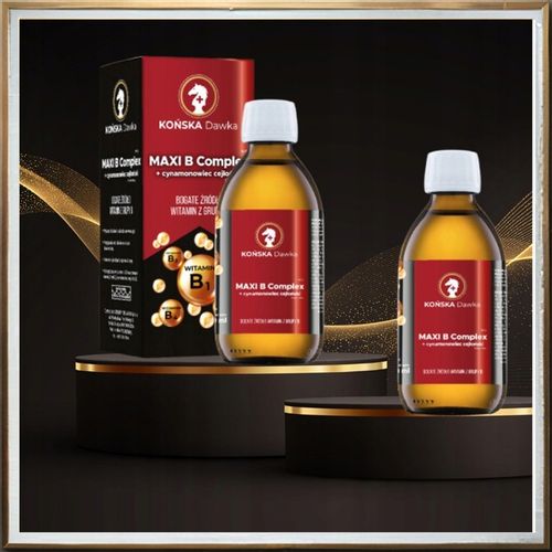 Witamina B B1B2 B3 KOŃSKA DAWKA Cynamonowiec cejloński MAXI B Complex na Arena.pl