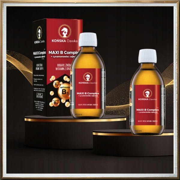 Witamina B B1B2 B3 KOŃSKA DAWKA Cynamonowiec cejloński MAXI B Complex zdjęcie 9
