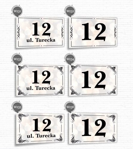 Tabliczka Tablica ADRESOWA ALUMINIOWA Numer domu posesji cyfry ulica 40x30 na Arena.pl