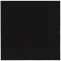serwetki 3-war. black 33cmx33cm 20 szt.