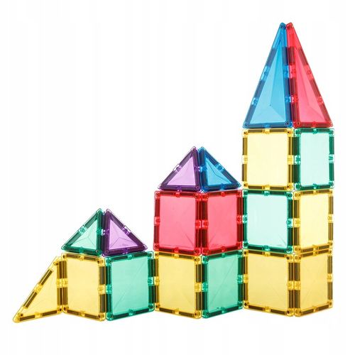 KLOCKI MAGNETYCZNE DUŻE konstrukcyjne Magtiles 32 na Arena.pl