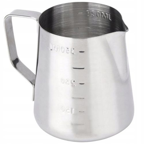 DZBANEK KUBEK DO SPIENIANIA MLEKA NA MLEKO STALOWY NIERDZEWN MLECZNIK na Arena.pl