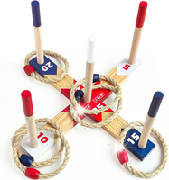 Drewniana gra w rzucanie pierścieniami Zestaw do gry w quoits Premium Garde