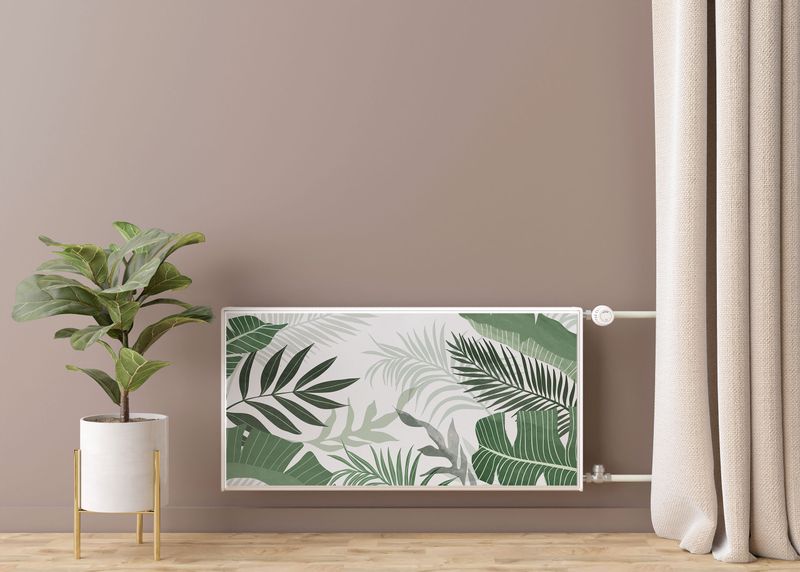 MASKOWNICA Magnetyczna Na Kaloryfer Liście TROPIKALNE 80cm x 60cm zdjęcie 7