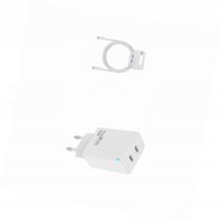 Ładowarka sieciowa GaN 45W dwa USB-C z kabelem do Samsung Galaxy M55 5G