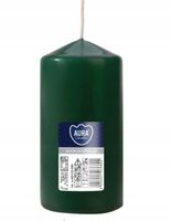 Świeca parafinowa Bezzapachowa Aura Bispol 60/120 butelkowa zieleń
