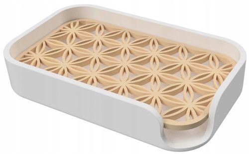 Biała mydelniczka z ociekaczem na blat – wolnostojąca i elegancka na Arena.pl