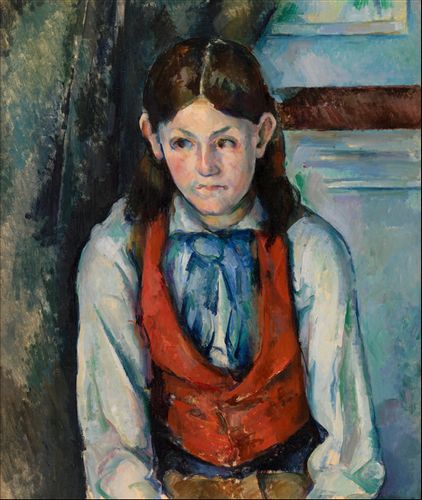 Boy in a Red Vest, Paul Cézanne - plakat 20x30 cm na Arena.pl