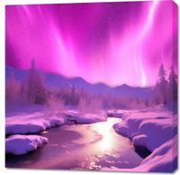 Obraz 90x90cm Aurora Nad Niebiem