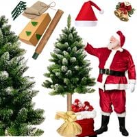 CHOINKA SZTUCZNA NA PNIU SOSNA DIAMENTOWA OŚNIEŻONA GĘSTA 180CM+ GRATIS