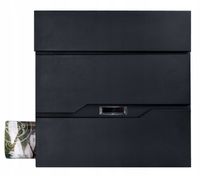 DUŻA SKRZYNKA POCZTOWA NA LISTY POCZTĘ GAZETY Z GAZETNIKIEM STALOWA