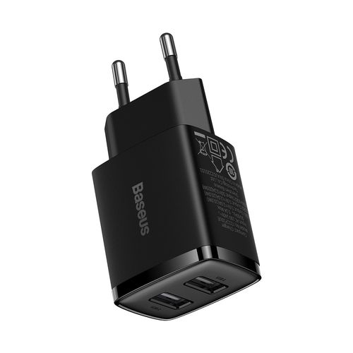 ładowarka sieciowa compact 2x usb 10.5w czarny na Arena.pl