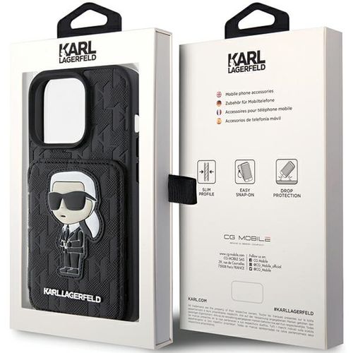 Etui Karl Lagerfeld do iPhone 15 Pro, Czarny na Arena.pl