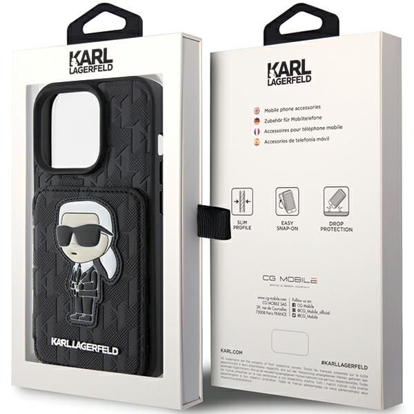 Etui Karl Lagerfeld do iPhone 15 Pro, Czarny zdjęcie 9