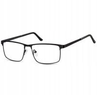 MĘSKIE Okulary stalowe prostokątne Zerówki Korekcyjne OPRAWKI Korekcyjne