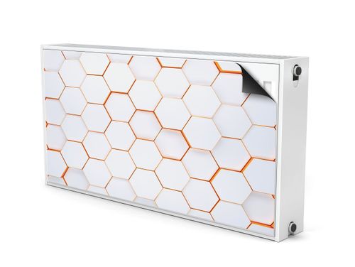 Mata MAGNETYCZNA Na Kaloryfer Heksagony Abstrakcja Efekt 3D 120cm x 60cm na Arena.pl