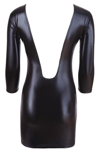 Mini sukienka z wetlooku XL zdjęcie 6