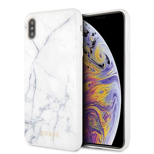 GUESS HARD CASE - iPhone XS Max - WHITE MARBLE na Arena.pl