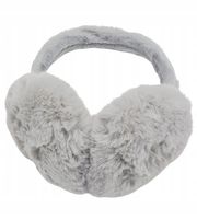 Mięciutkie pluszowe nauszniki rozmiar uniwersalny szary MF37946