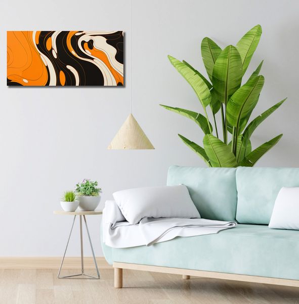 Obraz 70x30cm Tańczący Atrament zdjęcie 2