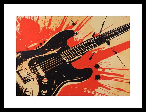 Plakat 29,7x21cm Gitara Elektryczna na Arena.pl