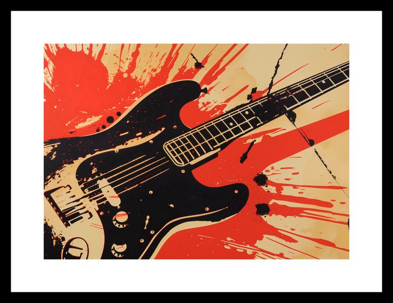 Plakat 29,7x21cm Gitara Elektryczna zdjęcie 3