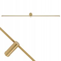 Nowoczesna lampa ścienna złoty kinkiet na lustro obraz OKI LED 42cm, slim