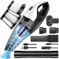 ODKURZACZ RĘCZNY SAMOCHODOWY BEZPRZEWODOWY DO SAMOCHODU PODWÓJNY FILTR