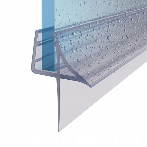 USZCZELKA DO KABINY PRYSZNICOWEJ SZYBY 4-6mm DRZWI DOLNA Z OKAPNIKIEM 100CM na Arena.pl