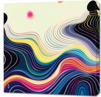 Obraz 70x70cm Wodnista Tafla