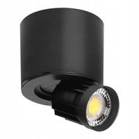 LAMPA SUFITOWA LED 7W 2w1 NATYNKOWA PODTYNKOWA 3000K / 4000K / 6500K CZARNA