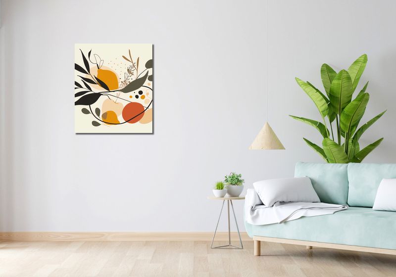 Obraz 60x70cm Botaniczny Wir zdjęcie 2