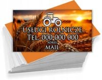 Wizytówki reklamowe 200 szt różne wzory USŁUGI ROLNICZE