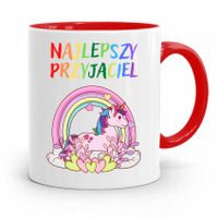 Kubek Czerwony Dla Dzieci Najlepszy Przyjaciel Z Nadrukiem Ze Zdjęciem