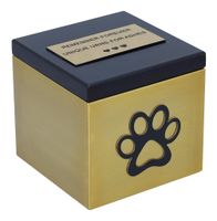 Urna dla zwierzaka Pudełko na prochy psa Projekt 2 / Tabliczka