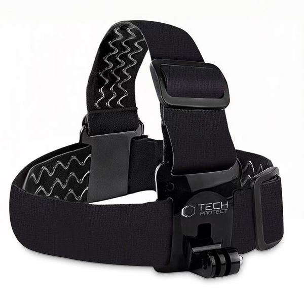 tech-protect ga100 head mount gopro / dji black zdjęcie 2